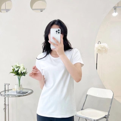 Pima Cotton And Australian Cotton Crew Neck Super T-Shirt Elasticity Firmness