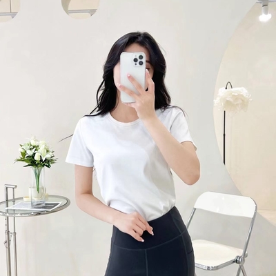 8% Spandex Eco Friendly Clothing Pima Cotton And Australian Cotton Crew Neck