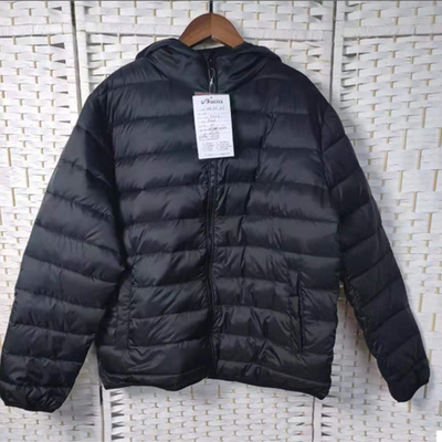 100% Polyester Sustainable Padded Down Jacket Washable For Adult Men
