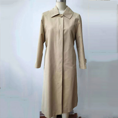 Sigle-Breasted Trench Coat Women Spring Autumn Long Belted Colorful Button Coat
