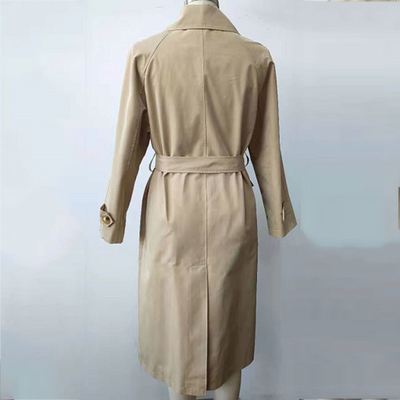 Sigle-Breasted Trench Coat Women Spring Autumn Long Belted Colorful Button Coat