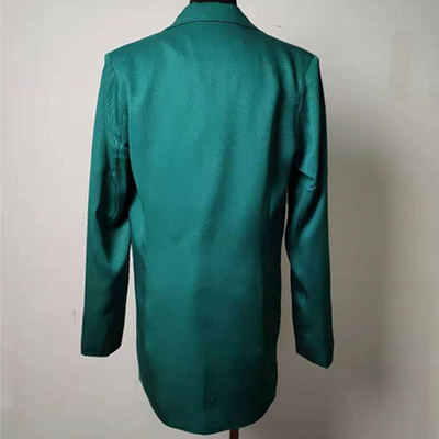 Tencel Women's Casual Blazers Pink / Green Optional With Padded Shoulders