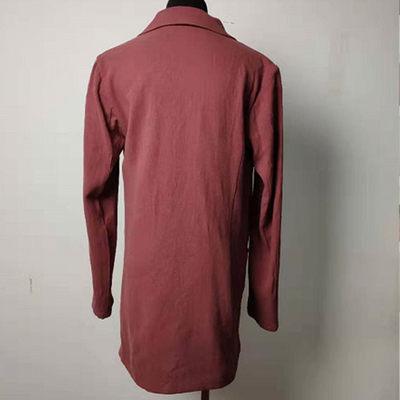 Double - Breasted Casual Cotton Blazer Womens Casual Office Blazer
