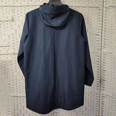 Waterproof Navy Mens Hooded Jackets For Running / Hiking / Biking