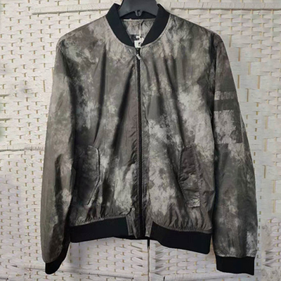 Open Bottom Sustainable Athletic Wear , Camouflage Bomber Jacket Men