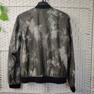 Open Bottom Sustainable Athletic Wear , Camouflage Bomber Jacket Men