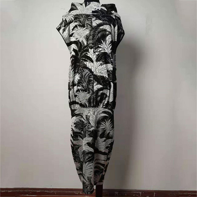 Sleeveless Loose Fit Jacquard Knee Length Summer Dresses Customization Support