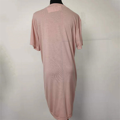 Short Sleeves Ladies Fashion Wear , Loose Fit Casual Long Tee Shirt Dresses