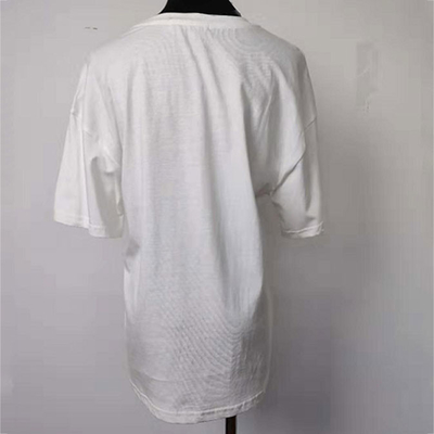 White Ladies Fashion Wear / T Shirt Loose Fit With Bow - Knot Design