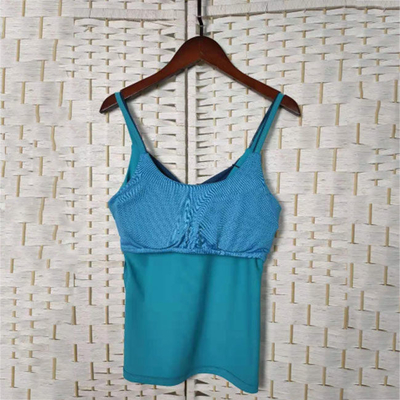 Blue Tight Seamless & Sports Garment , Sexy Women's Yoga Tank Top