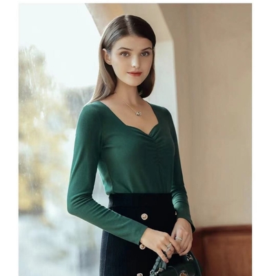 V Neck De Velvet Eco Friendly Sustainable Clothing 66% Regenerated Cellulose Fiber