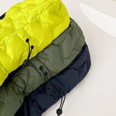 Light Luxury 90g White Duck Down Jacket Contrast JacketColor Sustainable