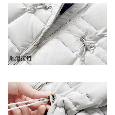 350g Leather Channel Cloth Sustainable Padded Down Jacket Digital Print