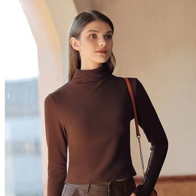 Short Bottoming Shirt Sustainable Clothing Thermostatic De Velvet Black