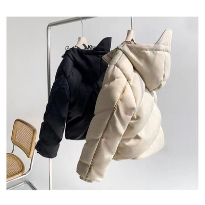 80% White Duck Sustainable Padded Down Jacket Double Layer Cuffs