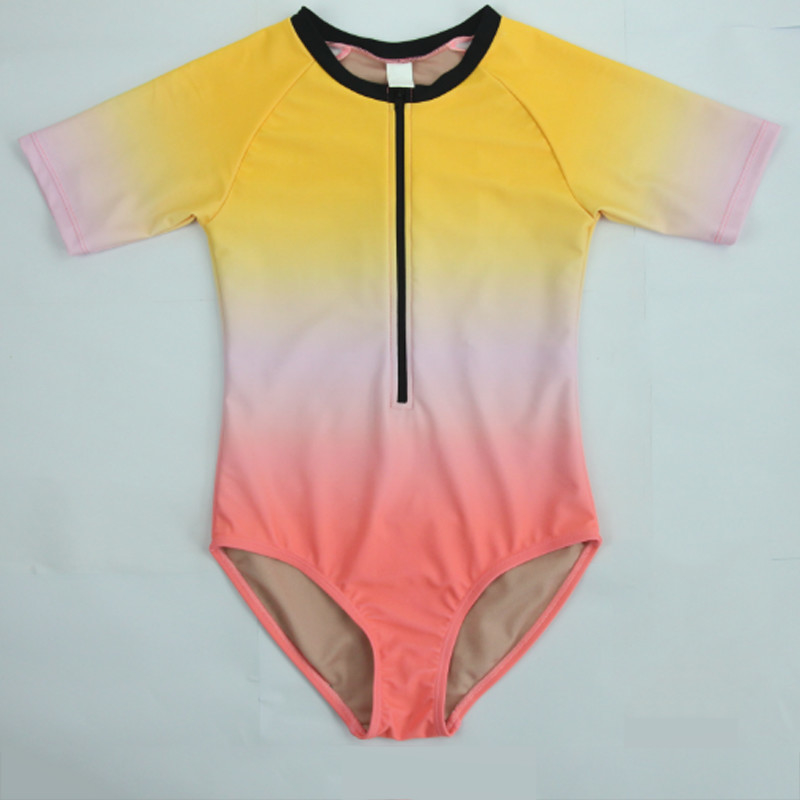 Children's Digital Print Sports T Shirts / Swimwear With Tie Dye Effect