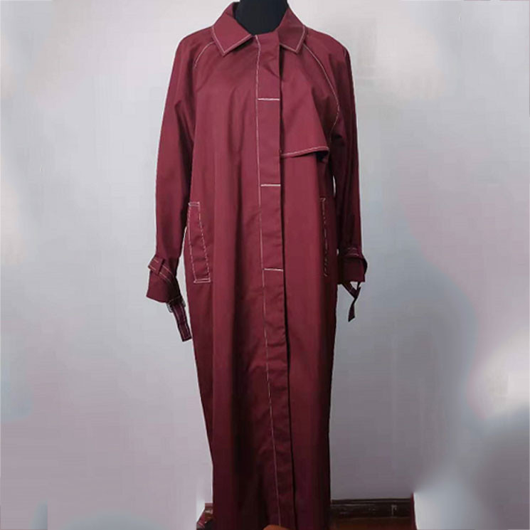 Single - Breasted Ladies Fashion Wear Windproof With Loose Fit Pattern