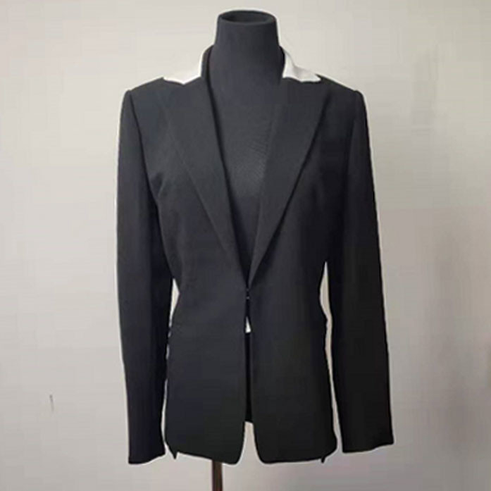 100% Polyester Black Slim Formal Blazer For Women S - XL Available