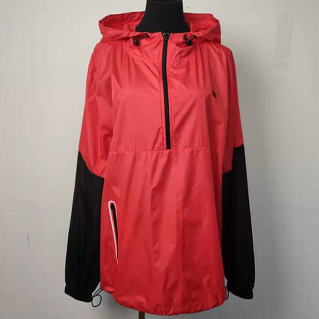 Lightweight Sustainable Outdoor Clothing Red And Black With Long Sleeve