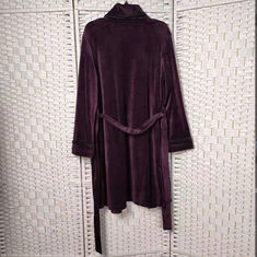 Elegant Women Pyjama Set , Deep Purple Velour Ladies Nightwear Set